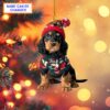Personalized Black and Tan Cocker Spaniel Acrylic or Wood Ornament