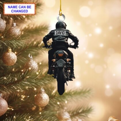 Personalized Motorcycle and Dirt Bike Acrylic or Wood Ornament