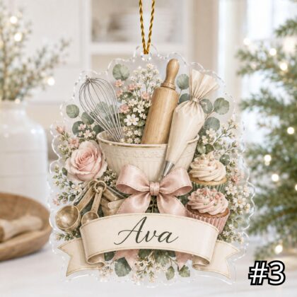 Personalized Baker Acrylic or Wood Ornament