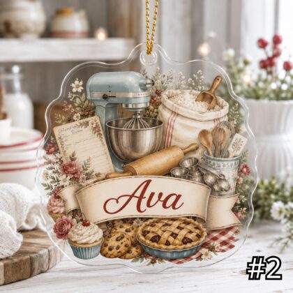 Personalized Baker Acrylic or Wood Ornament