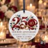 Personalized America 250 40th Wedding Anniversary Ceramic Ornament