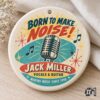 Personalized 'Born to Make Noise' Musician Ceramic Ornament