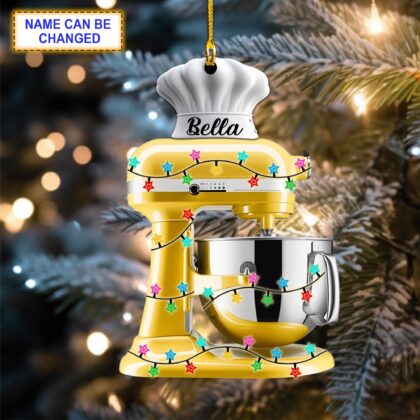 Custom Name Baking Mixer Led Light 2 Christmas Ornament
