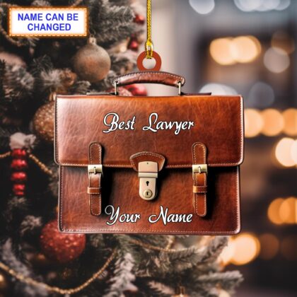 Custom Name Best Lawyer Christmas Ornament – Christmas Tree Hanging Decor