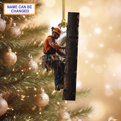 Custom Name Arborist Christmas Ornament – Christmas Tree Hanging Decor