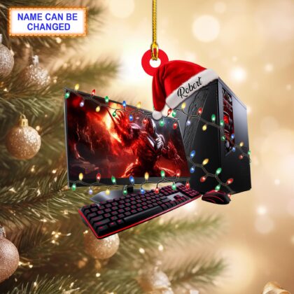 Custom Name Collection Gaming Computer Personalized Ornament