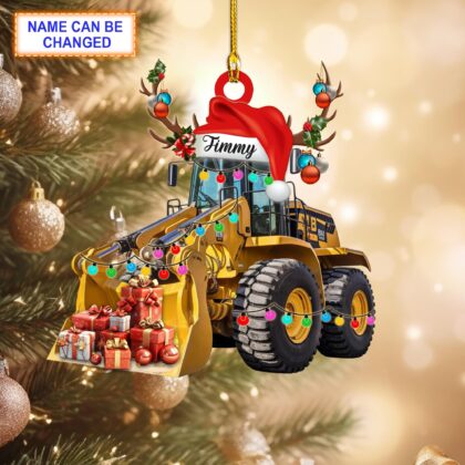 Custom Name Front Loader Christmas Ornament – Christmas Tree Hanging Decor
