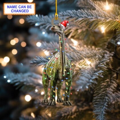 Custom Name Dinosaur Brachiosaurus Personalized Ornament