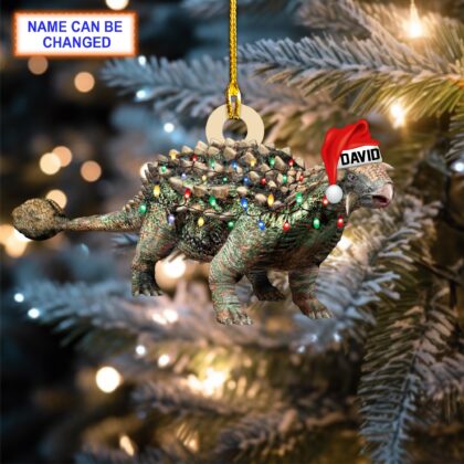 Custom Name Pterosauria Dinosaur Personalized Ornament – Christmas Tree Hanging Decor