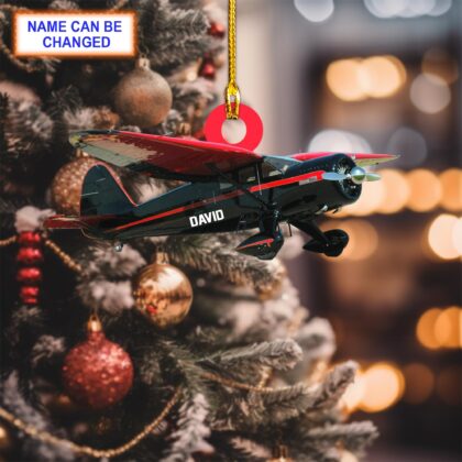 Custom Name Aircraft Personalized Ornament – Christmas Tree Hanging Decor