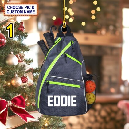 Custom Name Pickleball Equipment Personalized Ornament – Christmas Tree Hanging Decor