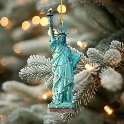 Statue of Liberty Personalized Ornament – Tree Hanging Decor Christmas Ornament Flat 2D Ornament Acrylic /
