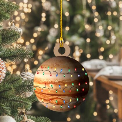 Jupiter With Led Light Personalized Ornament – Tree Hanging Decor