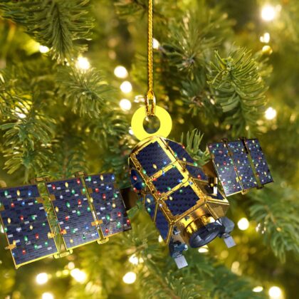 Satellite Led Light Personalized Ornament – Tree Hanging Decor