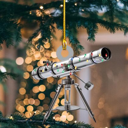 Telescope With Led Light Personalized Ornament – Tree Hanging Decor