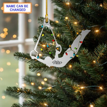 Custom Name Gymnast On Rings Personalized Ornament – Christmas Tree Hanging Decor