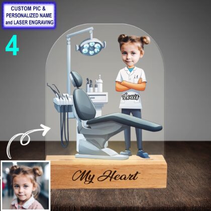 Funny Personalized Dentist Night Light – Custom Engraved LED Lamp - Image 4