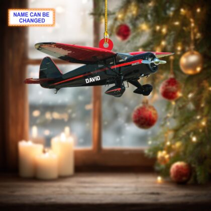 Custom Name Aircraft Personalized Ornament – Christmas Tree Hanging Decor - Image 4