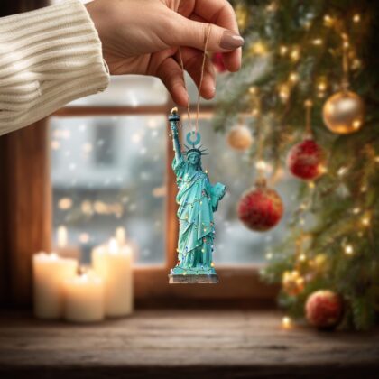 Statue of Liberty Personalized Ornament – Tree Hanging Decor Christmas Ornament Flat 2D Ornament Acrylic / - Image 4