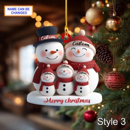 Personalised Family Christmas Ornament – We're Expecting Pregnant Couple Decoration - Image 5
