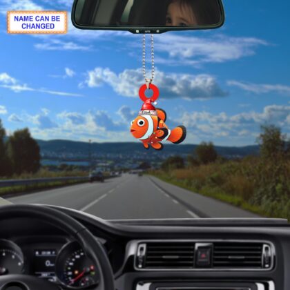Custom Name Clownfish Personalized Ornament – Christmas Tree Hanging Decor - Image 4
