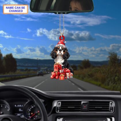 Custom Name Cavalier King Charles Spaniel Dog Christmas Personalized Ornament - Image 3