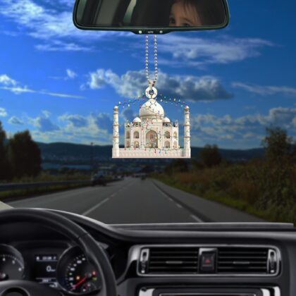 Alternative view of Taj Mahal Personalized Ornament – Tree Hanging Decor Christmas Ornament Flat 2D Ornament Acrylic / Wooden