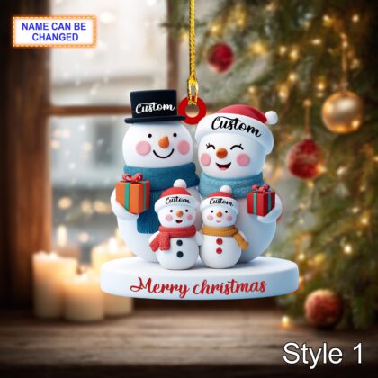 Personalised Family Christmas Ornament – We're Expecting Pregnant Couple Decoration