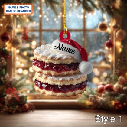 Custom Name Cake Kolaczki Poland Hungary Personalized Ornament