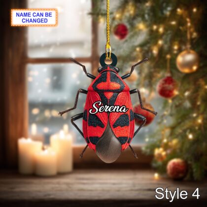 Custom Name Dry Pressing Pyrrhocoris Personalized Ornament - Image 6