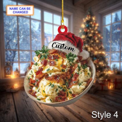 Custom Mashed Potatoes Christmas Ornament – Personalized Holiday Ornament - Image 5