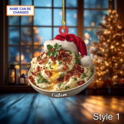 Custom Mashed Potatoes Christmas Ornament – Personalized Holiday Ornament