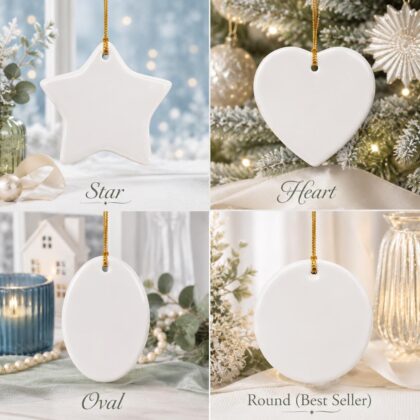 Glossy CeramicPersonalized Baking Christmas Ornament – Custom Name Ceramic Baker Tree Keepsake - Image 7