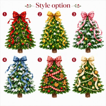 Personalized Christmas Tree Ornament with Bow – Custom Christmas Tree Decor - Image 6
