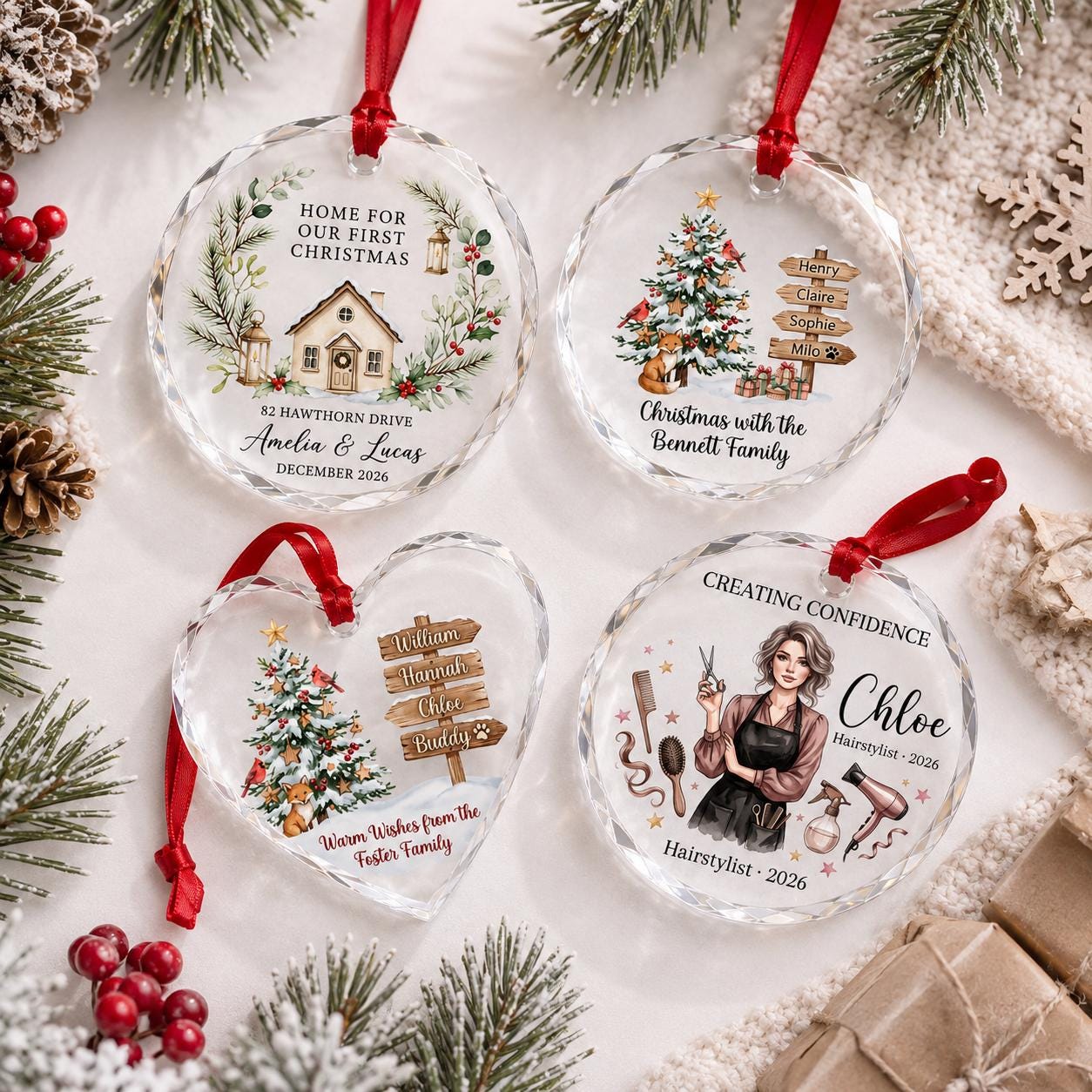 Code - Create - Inspire Christmas Glass Ornament – Custom Developer Keepsake with Laptop - Image 7