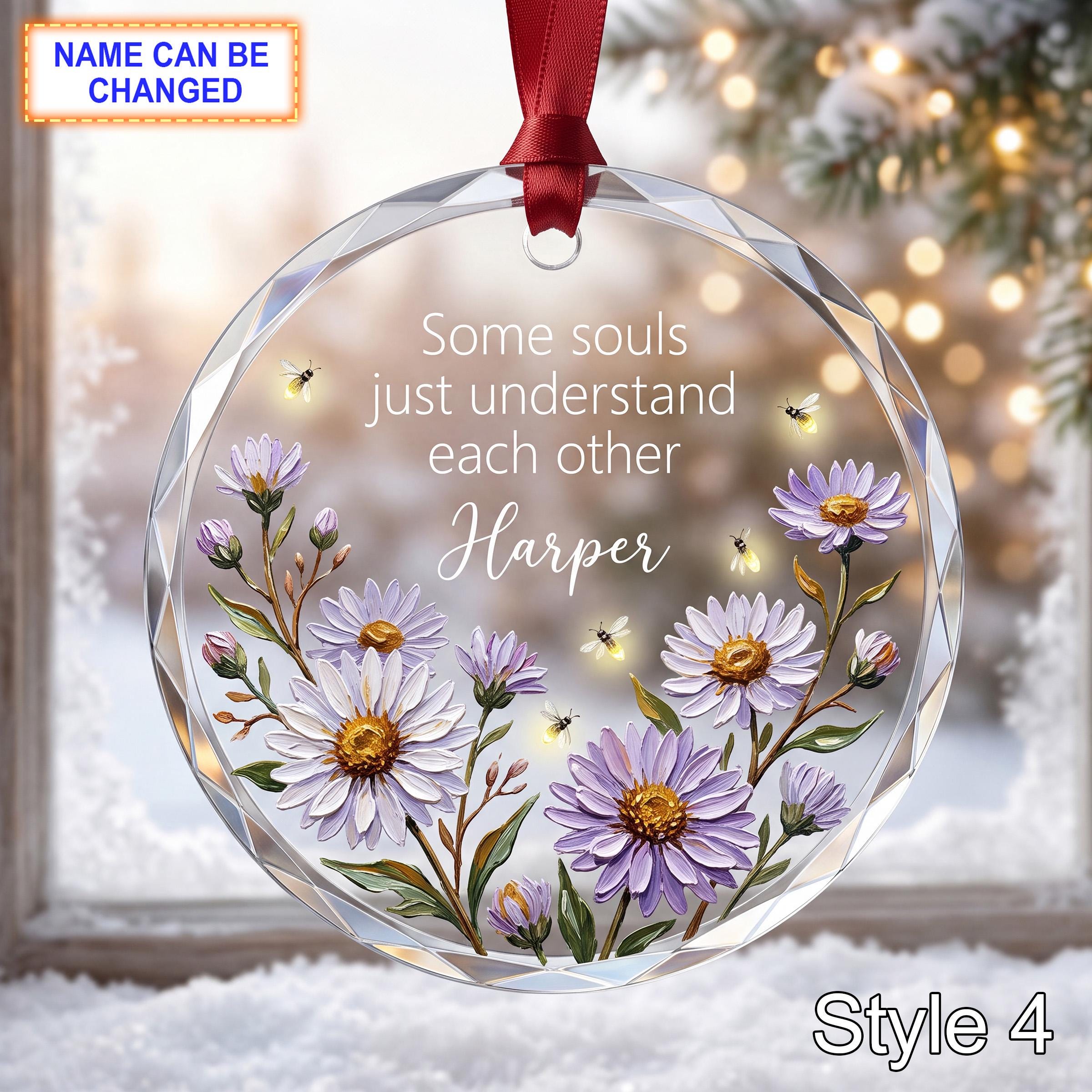 Personalized Friendship Glass Ornament – Some Souls Just Understand Each Other - Image 4