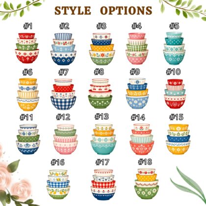 Personalized Vintage Pyrex Bowls Ornament – Custom Retro Kitchen Christmas Ornament - Image 6
