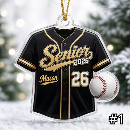 Personalized Baseball Coach Acrylic Ornament – Custom Name Best Coach Gift
