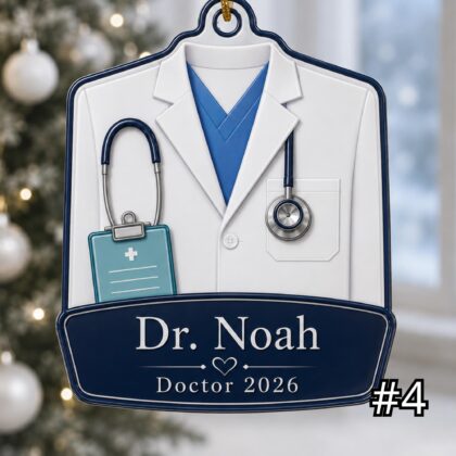 Personalized Doctor Ornament Acrylic Christmas Gift 2026 - Image 4