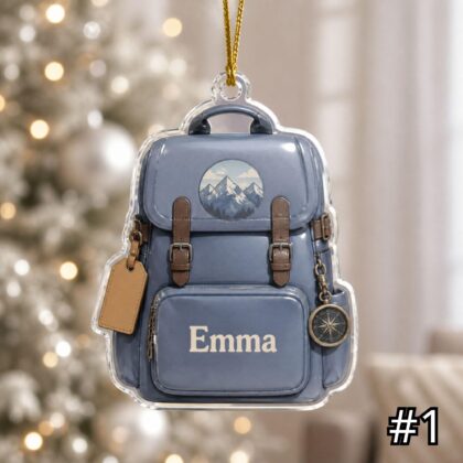 Personalized Pet Bowl Ornament Acrylic Christmas Gift – Custom Name Dog Cat Ornament