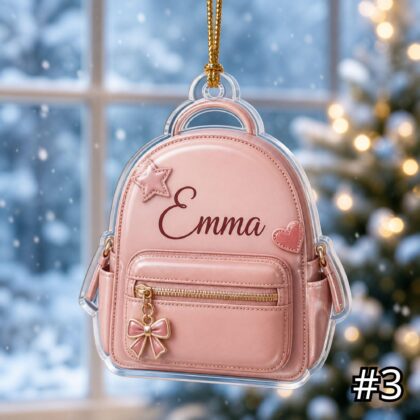 Personalized Pet Bowl Ornament Acrylic Christmas Gift – Custom Name Dog Cat Ornament - Image 3
