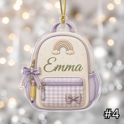 Personalized Pet Bowl Ornament Acrylic Christmas Gift – Custom Name Dog Cat Ornament - Image 4