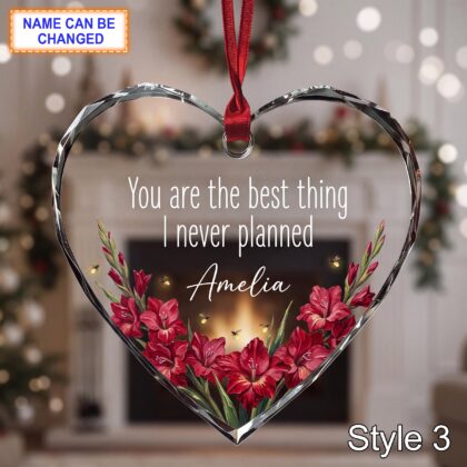 Personalized Friendship Glass Ornament – You Are the Best Thing I Never Planned - Image 3