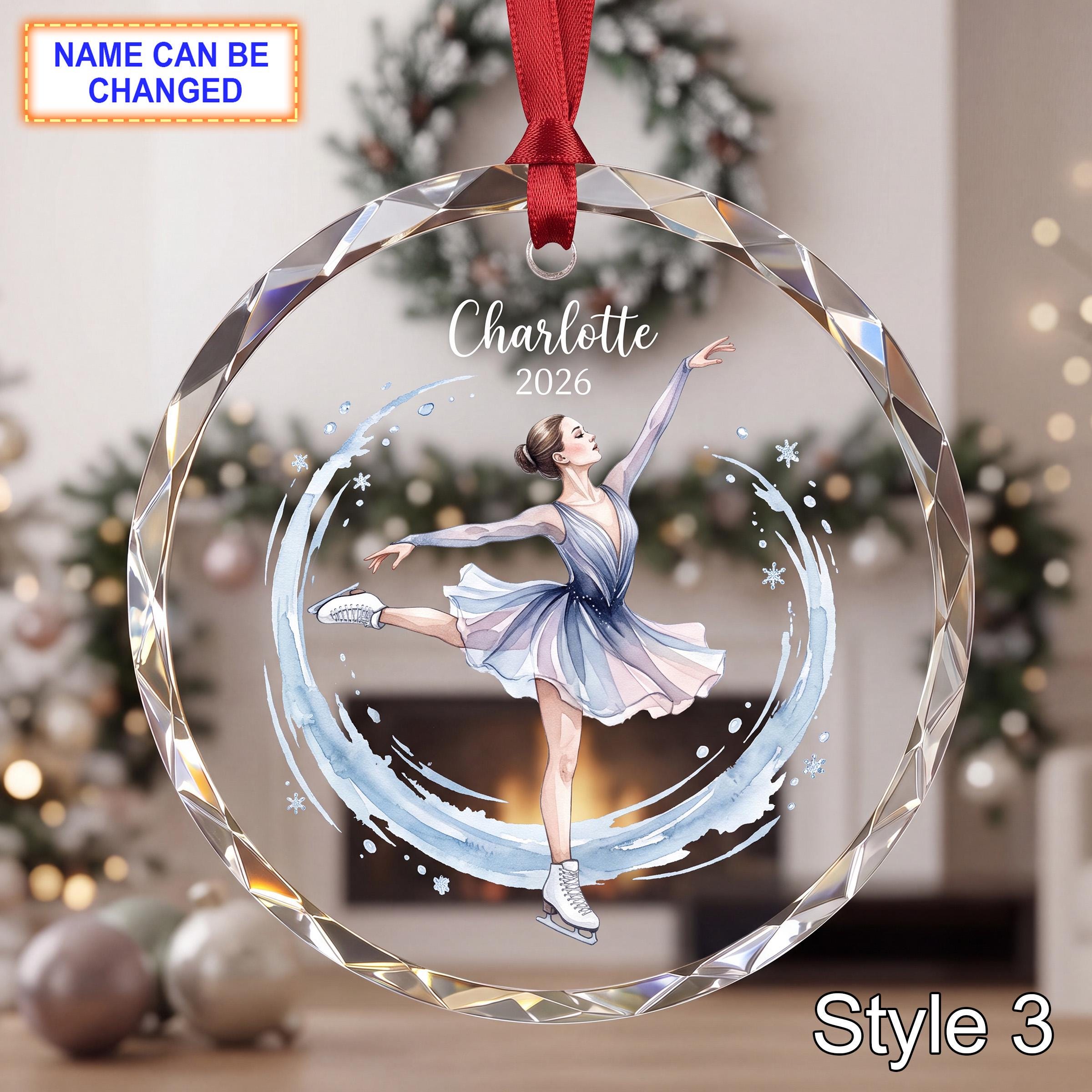 Personalized Ballet Dancer Glass Ornament – Custom Ballerina Keepsake - Image 3