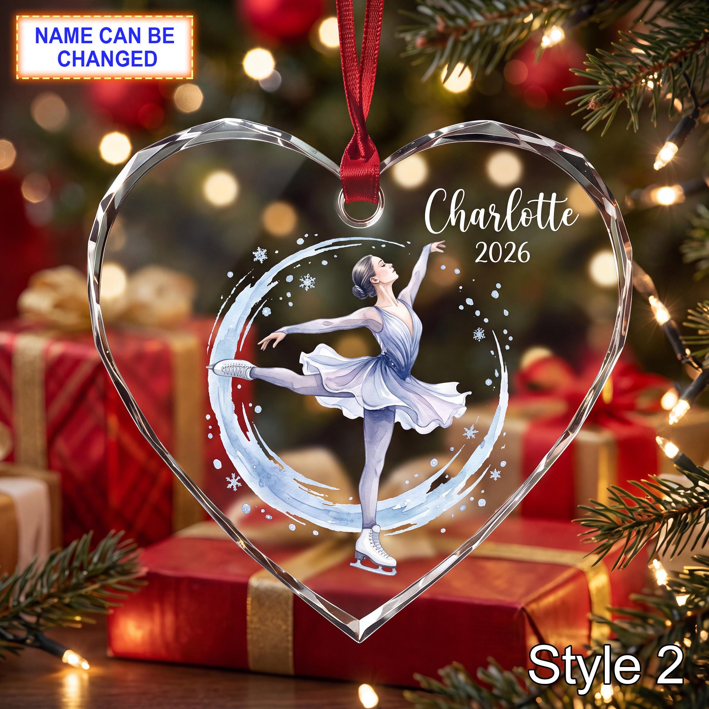 Personalized Ballet Dancer Glass Ornament – Custom Ballerina Keepsake - Image 2