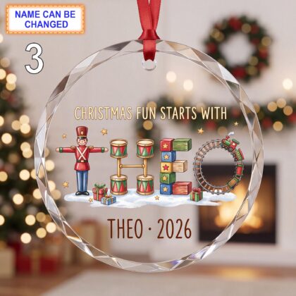 Christmas Fun Starts With This Glass Ornament – Custom Holiday Keepsake featuring Nutcracker - Image 3
