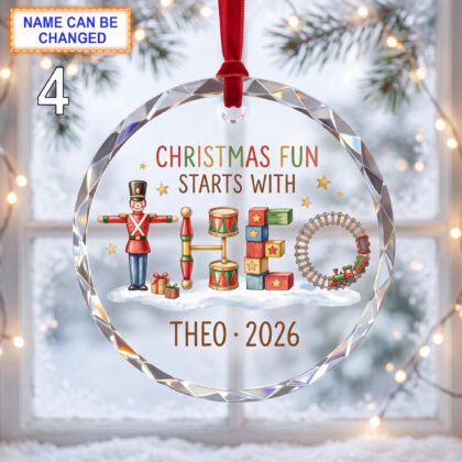 Christmas Fun Starts With This Glass Ornament – Custom Holiday Keepsake featuring Nutcracker - Image 4