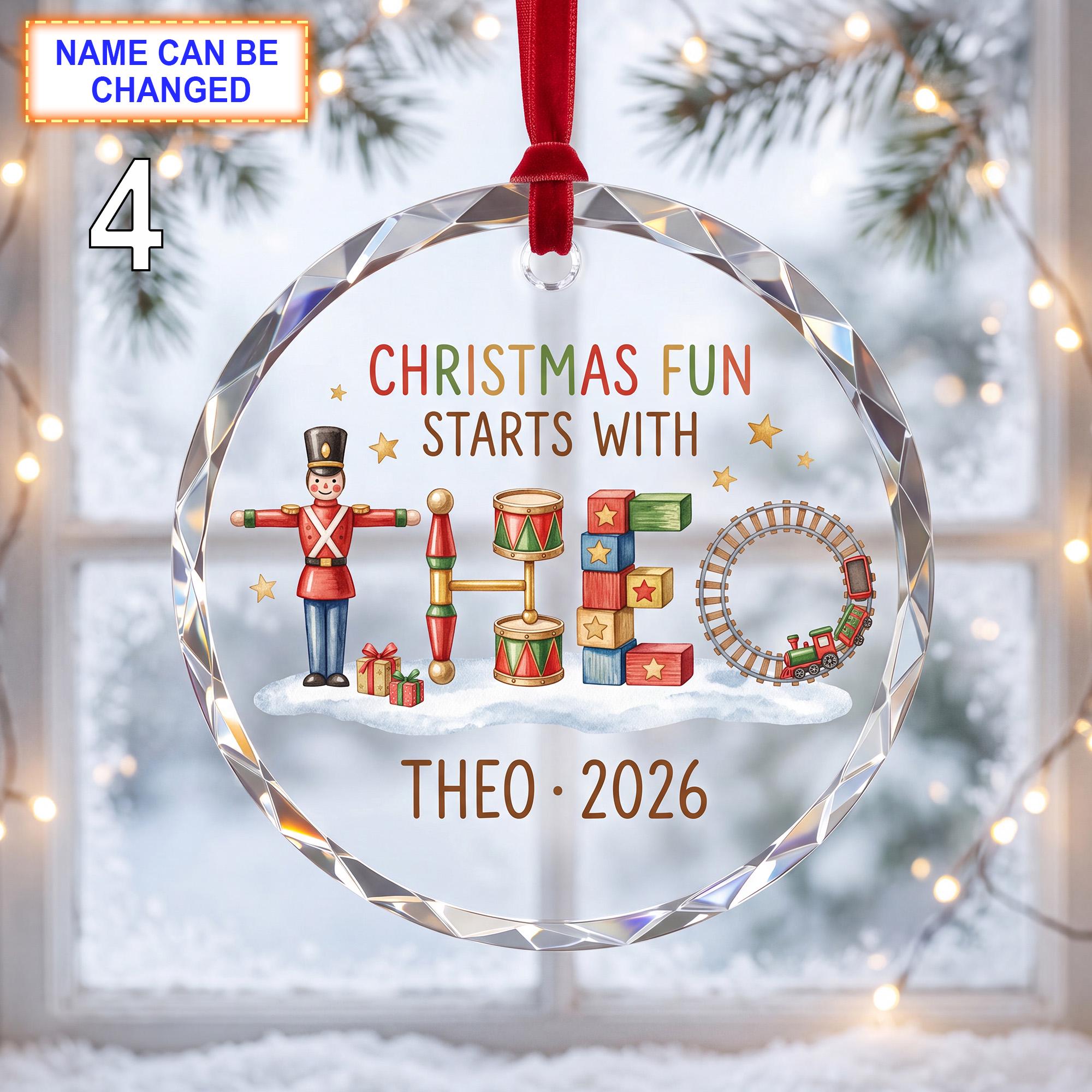 Christmas Fun Starts With This Glass Ornament – Custom Holiday Keepsake featuring Nutcracker - Image 4