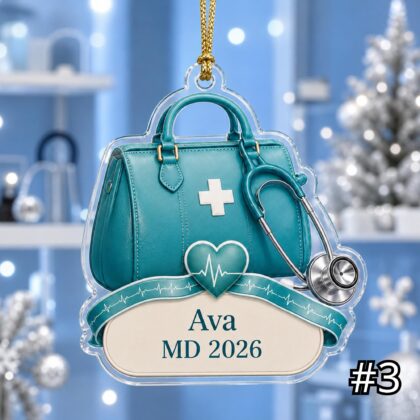 Personalized Doctor Ornament Acrylic Christmas Gift 2026 - Image 3