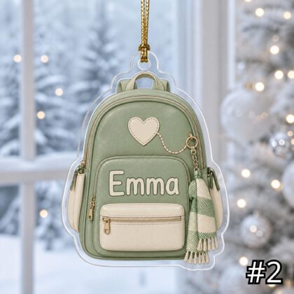Personalized Pet Bowl Ornament Acrylic Christmas Gift – Custom Name Dog Cat Ornament - Image 2